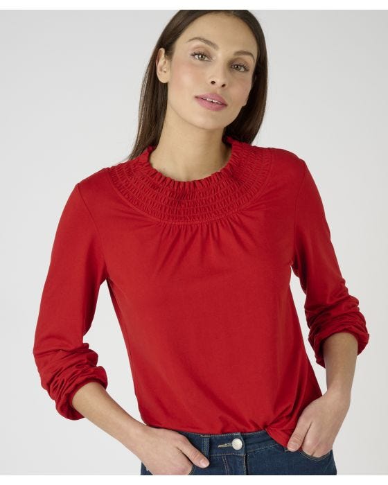 Damart Skin Soft Long Sleeved Printed Top