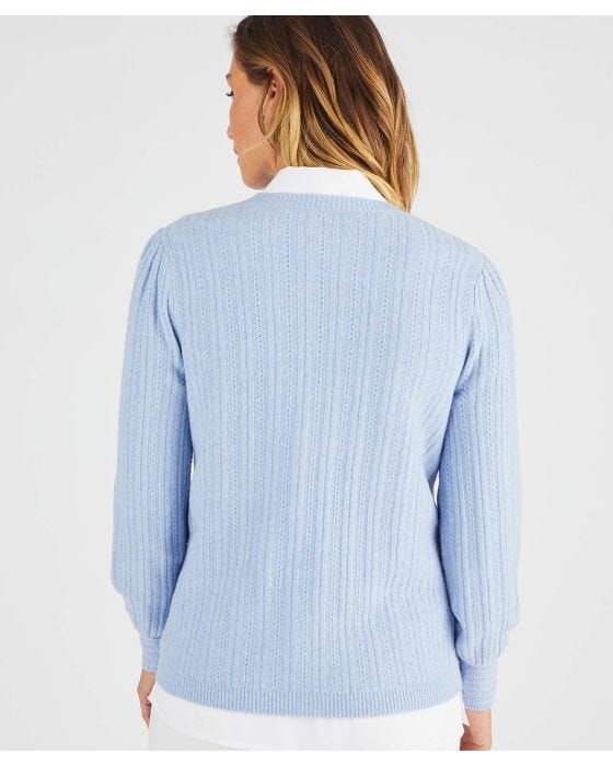 Damart Skin Soft Pearl Detail Jumper