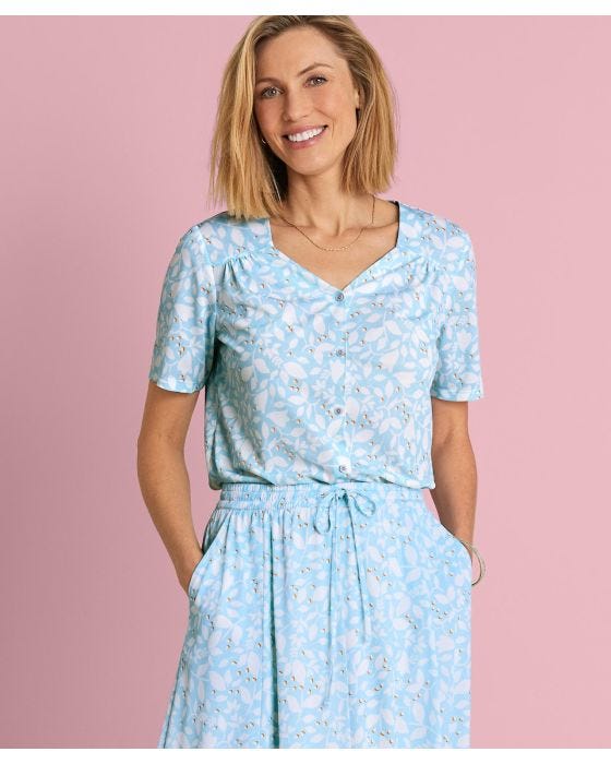 damart Skin Soft Printed Top