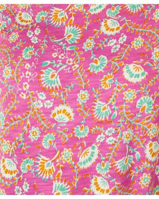 Damart Skin Soft Ruffle Trim T-shirt