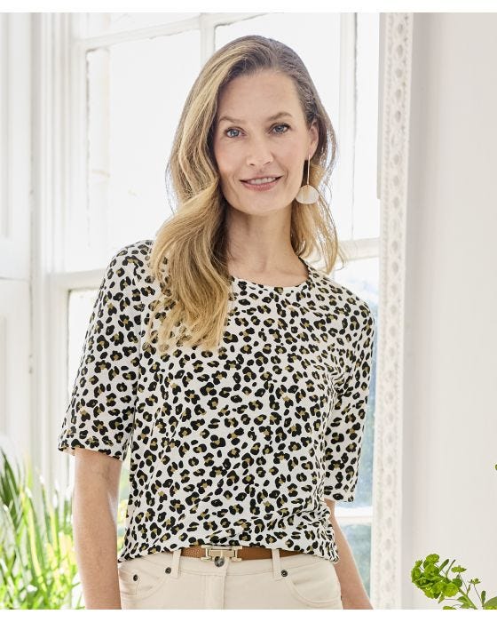 Damart Skin Soft Scoop Neck Short Sleeved T-shirt