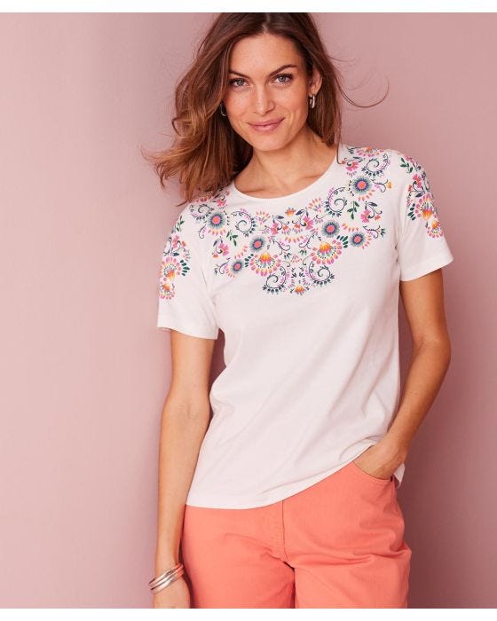 damart Skin Soft Scoop Neck T-shirt