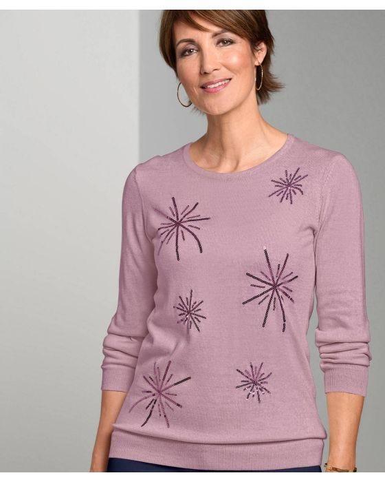 Damart Skin Soft Sequin Jumper