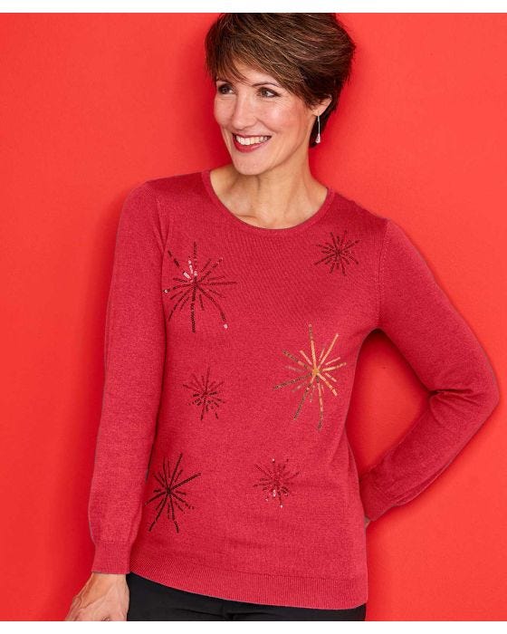 Damart Skin Soft Sequin Jumper