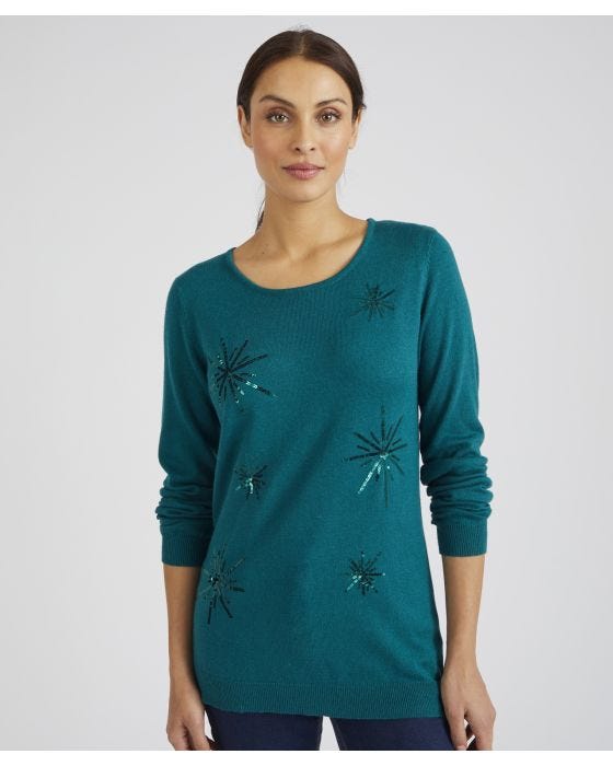 Damart Skin Soft Sequin Jumper