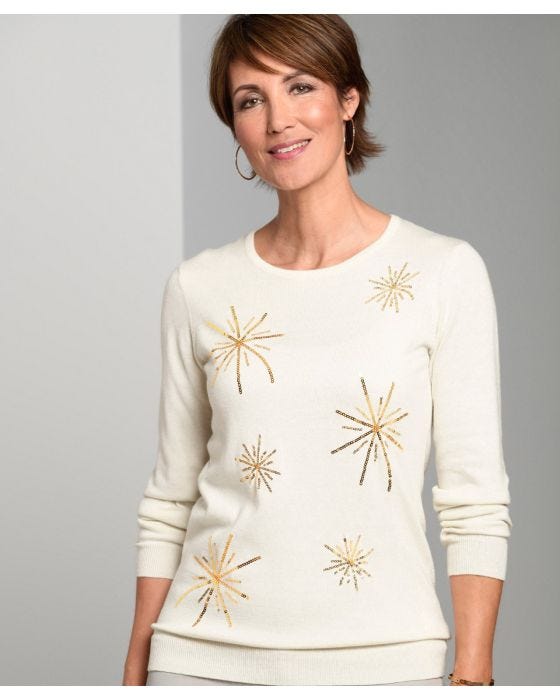 damart Skin Soft Sequin Jumper