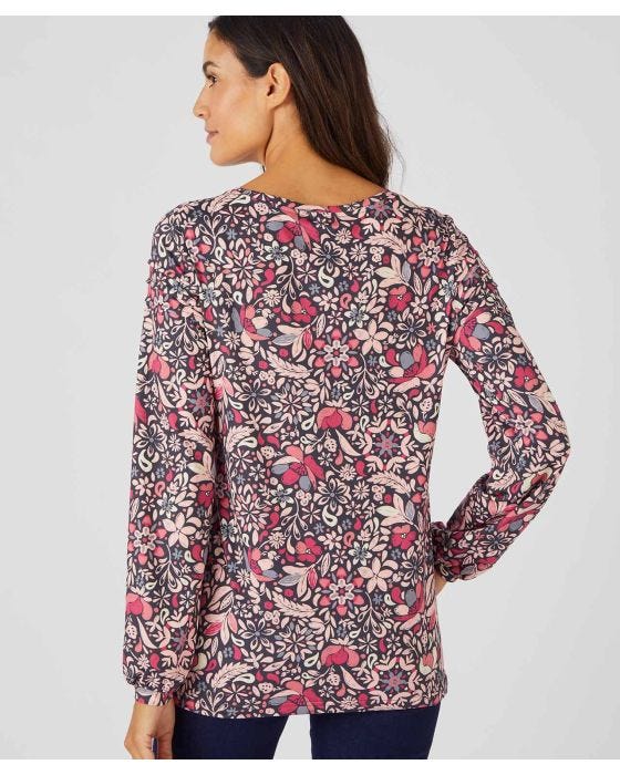 Damart Skin Soft Stretch Jersey Scoop Neck Top