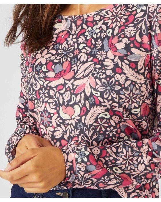 Damart Skin Soft Stretch Jersey Scoop Neck Top