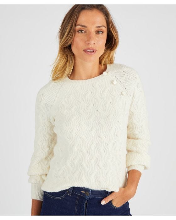 damart Skin Soft Thermolactyl Button Trim Jumper