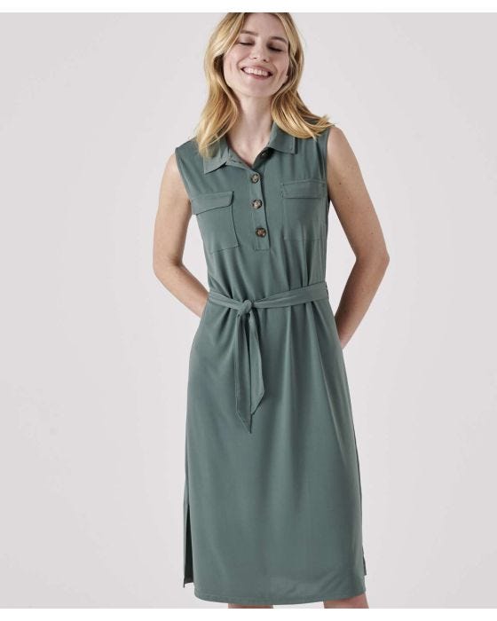 Damart Sleeveless Jersey Dress