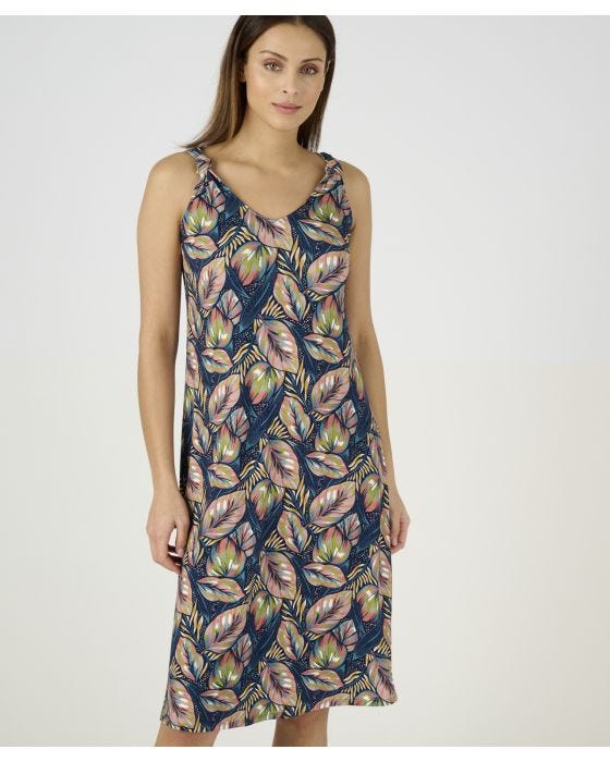 Damart Sleeveless Strap Detail Jersey Dress