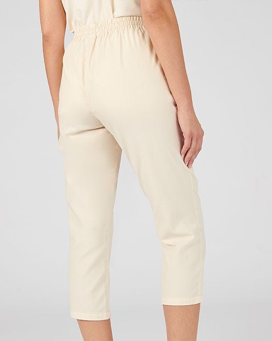 Damart Straight Leg Cotton Crop Trousers