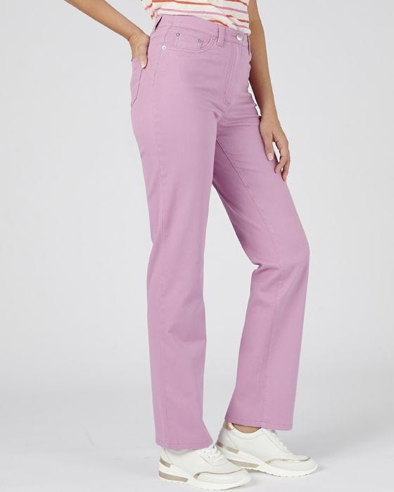damart Straight Leg Cotton Stretch Trousers