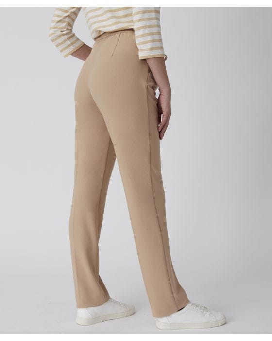Damart Straight-leg Crepe Pull-on Trousers