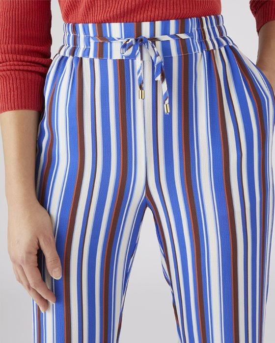 Damart Straight Leg Stripe Trousers
