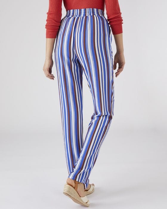 Damart Straight Leg Stripe Trousers