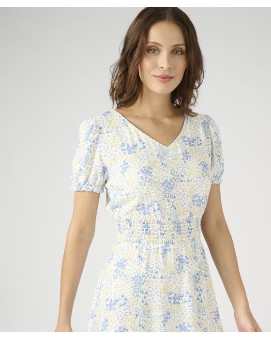 Damart Stretch Waist Printed Tea Dress