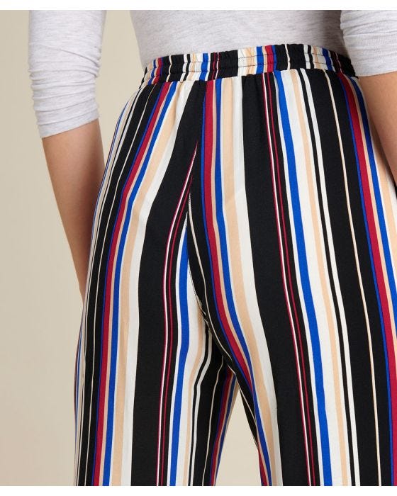 Damart Stretch Waist Stripe Trousers