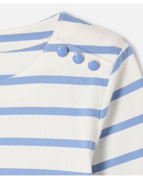 Damart Stripe Breton Style Top