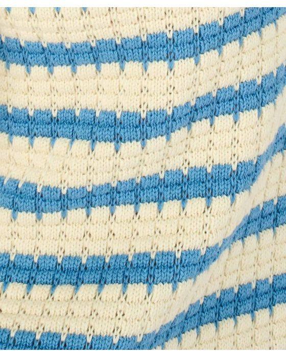 Damart Stripe Collared Jumper