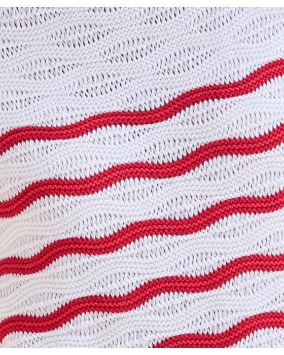 Damart Stripe Fancy Stitch Jumper