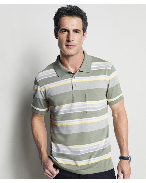 Damart Stripe Polo Shirt