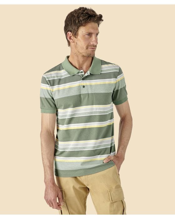 Damart Stripe Polo Shirt