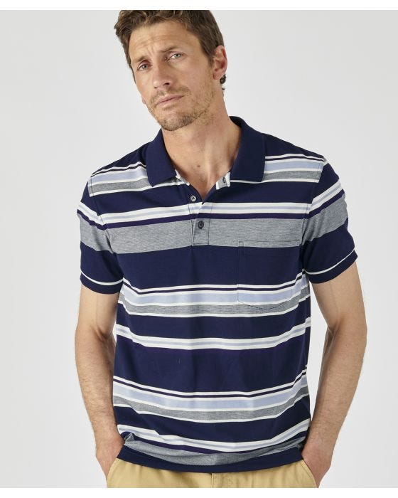 damart Stripe Polo Shirt