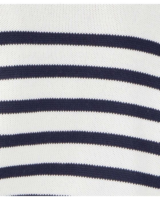 Damart Stripe V-Neck Cardigan