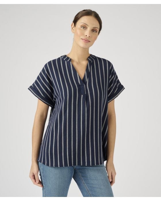 Damart Striped Blouse