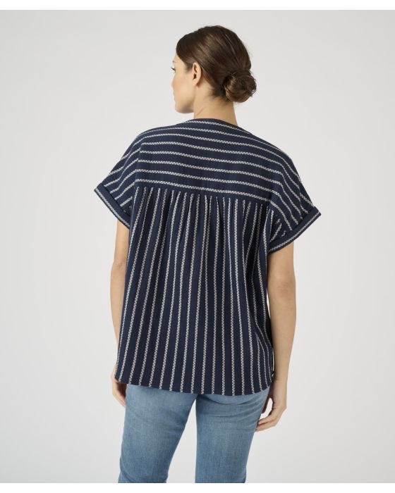 Damart Striped Blouse