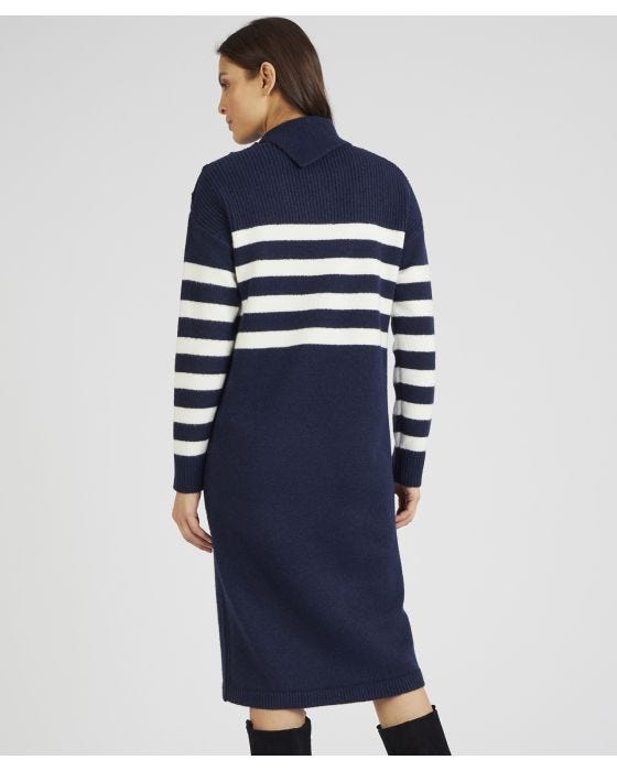Damart Striped Knitted Dress