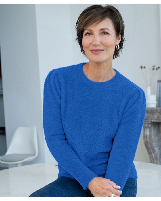 damart Super Soft Shoulder Pleat Jumper