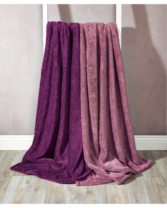 Damart Super Soft Teddy Fleece Throw