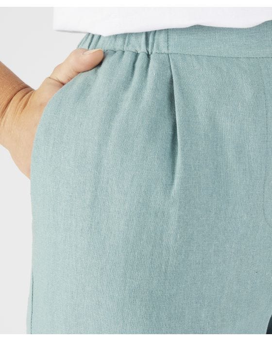 Damart Tapered-leg Linen Rich Trousers