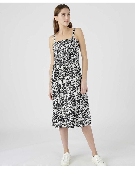 Damart Tassle Tie Front Stretch Bodice Sundress