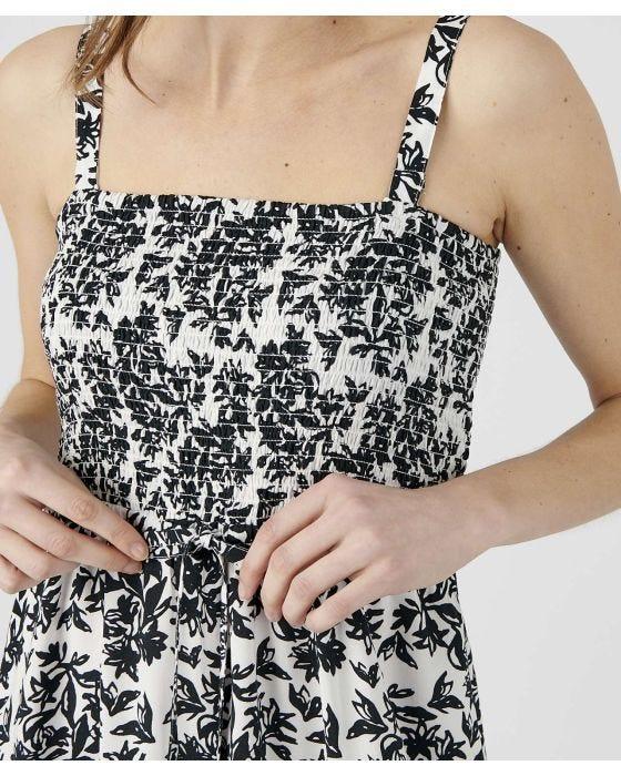 Damart Tassle Tie Front Stretch Bodice Sundress