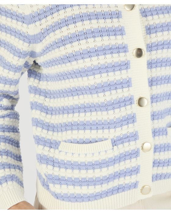 Damart Textured Knit Cardigan