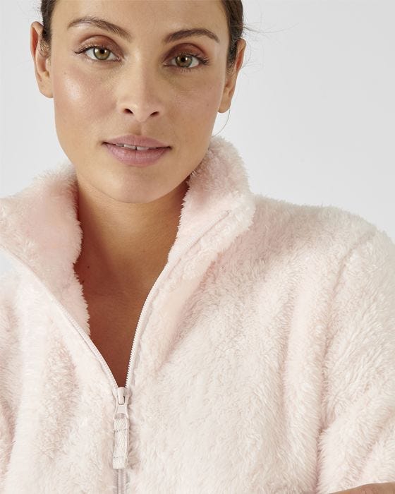 Damart Thermal Short Teddy Fleece Dressing Gown