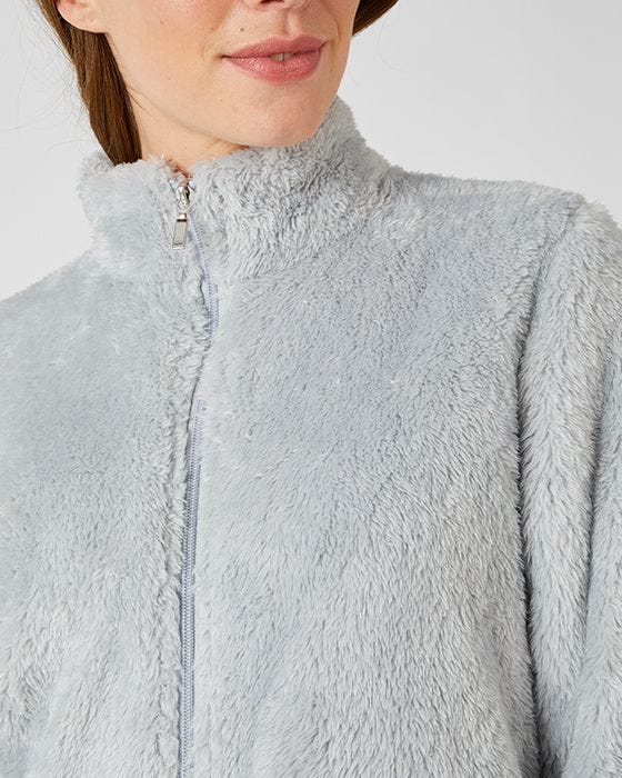 Damart Thermal Teddy Fleece Zipped Dressing Gown