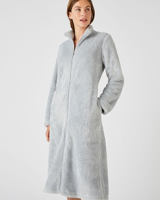 damart Thermal Teddy Fleece Zipped Dressing Gown