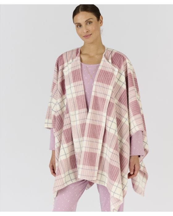 Damart Thermolactyl Check Shawl