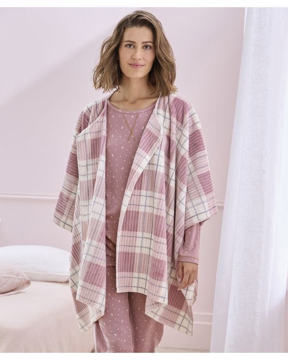 damart Thermolactyl Check Shawl