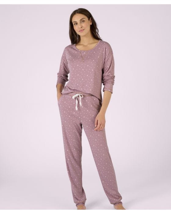 damart Thermolactyl Moon and Star Print Pyjamas
