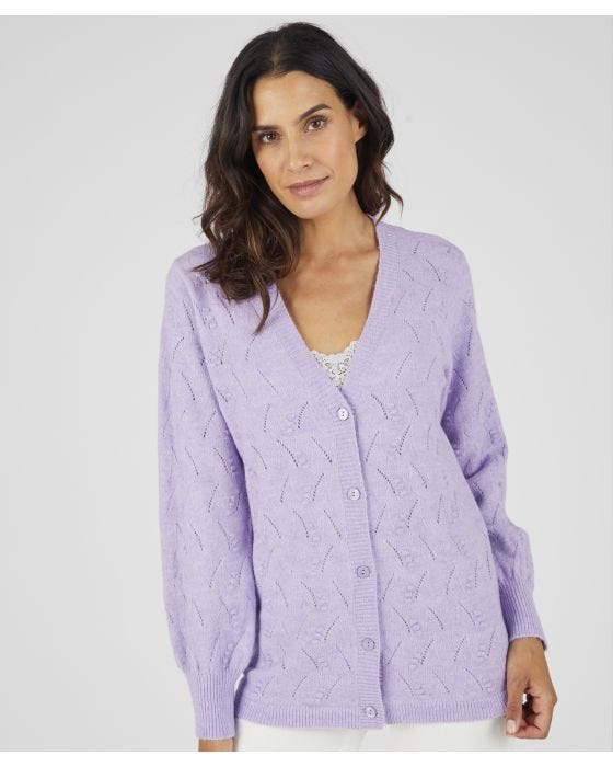 Damart Thermolactyl Stitch Detail Cardigan