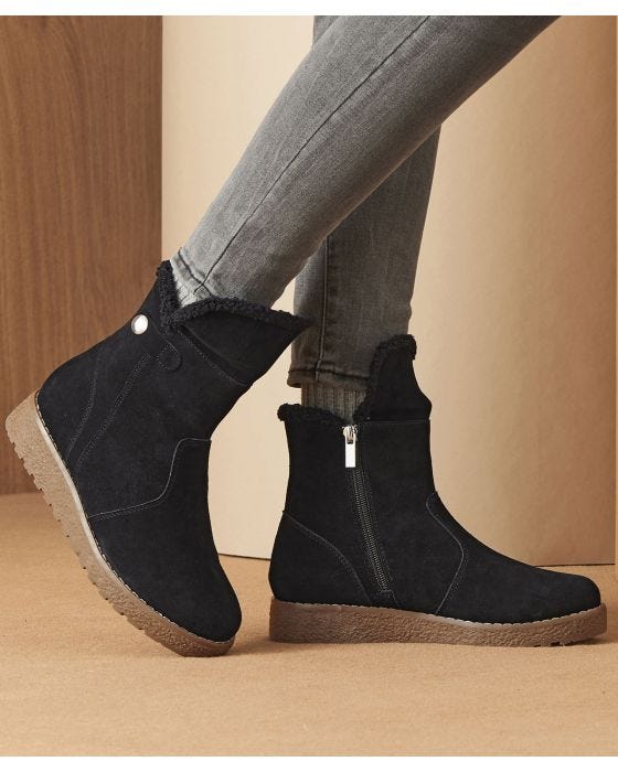 damart Thermolactyl Suede Boots