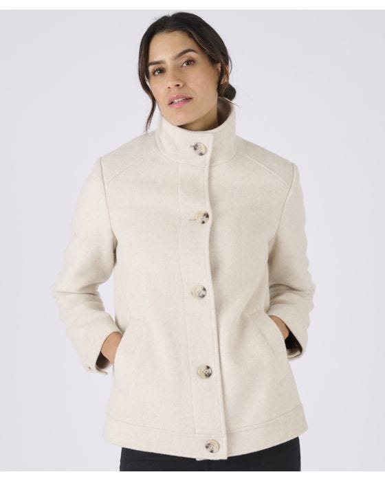 Damart Thermolactyl Wool Blend Coat