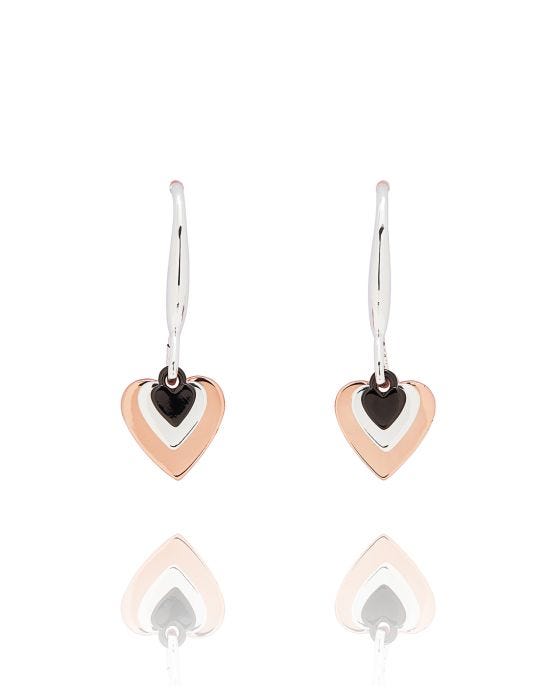 damart Three Hearts Earrings
