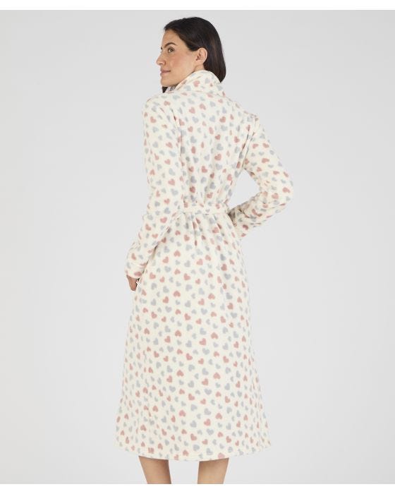 Damart Tie Belt Fleece Dressing Gown