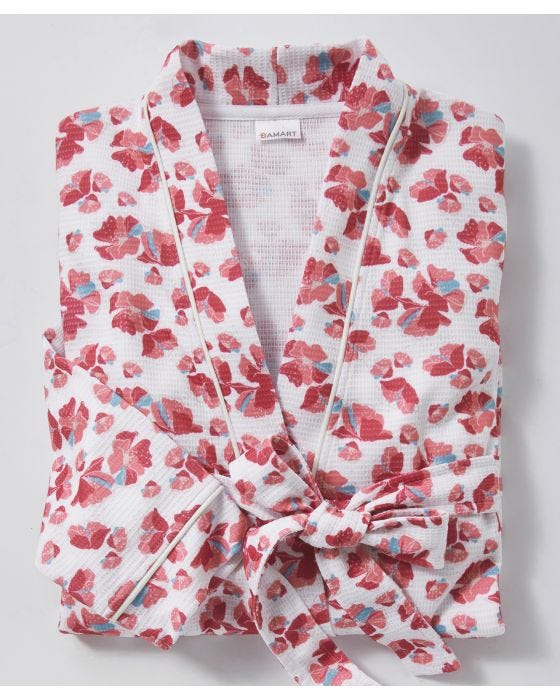 Damart Tie Belt Waffle Gown